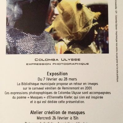 MASQU'PARADE février/mars 2020 - CONTREXEVILLE - EXPOSITION