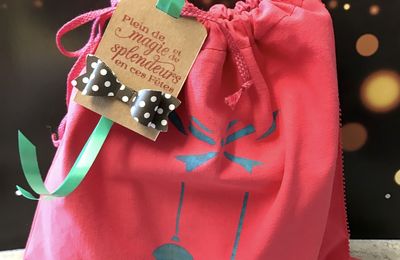 Sacs cadeaux de Noël en tissu