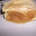 CREPE AU CARAMEL DE VERGEOISE ET POMME