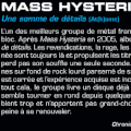 MASS HYSTERIA (Une somme de détails) At(h)ome