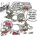 Une part de pizza... - Charlie Hebdo N°990 - 8 juin 2011