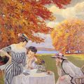 Edward CUCUEL (1875-1954) - Tea in the park