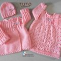 TUTO tricot bébé, tutoriel, Patron layette bb à tricoter pdf