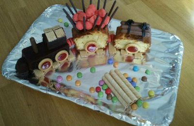 Gâteau petit train