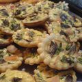 Mini Quiches au Poulet et aux Champignons