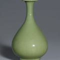 A Longquan celadon vase, yuhuchunping, Ming dynasty, 15th century