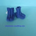 chaussons bleus