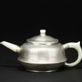 Yang Pengnian: A pewter-encased yixing teapot and cover