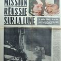 la mission Apollo XI dans l'Edition spéciale de l'Est Républicain du 21 juillet 1969