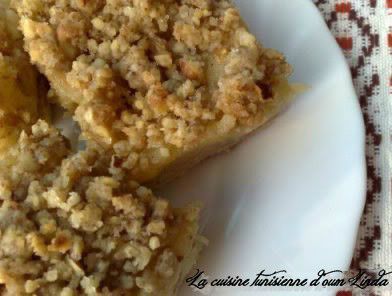Crumble au pommes et a la cannelle pour un tour en cuisine