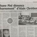 Lettre de Stéphane PINI à la CAV + Article Presse de Vesoul 17/12/15