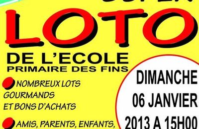 Super Loto de l'école - 06/01/2013