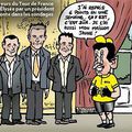 Les coureurs français du Tour de France félicités à l'Elysée par Sarkozy