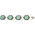 Rare jadeite, agate, amethyst, enamel and diamond bracelet, Mauboussin, 1920s