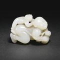 A Chinese jade figure of a boy, Qing dynasty, 18th-19th century