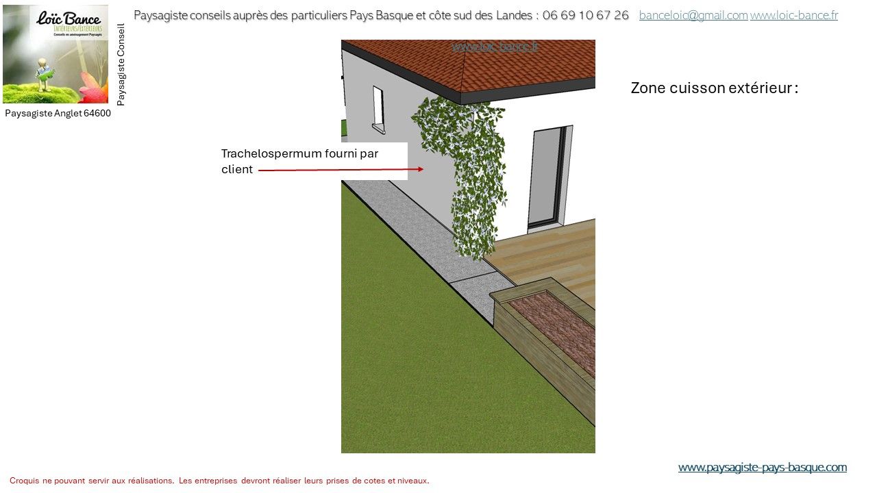Paysagiste Anglet, Paysagiste conseils aux particuliers, plante fournis par le client.