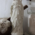 DESORMAIS DISPONIBLES Vierge en plâtre 32cm Grand