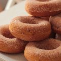 DONUTS AU POTIRON et À LA CANNELLE - CUISSON AU FOUR