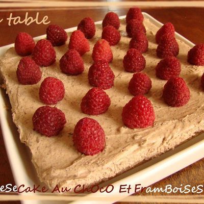 CheeSeCaKe Au ChOcOlaT Et Aux FramBoiSeS