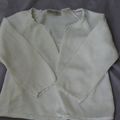 Gilet Blanc Taille 3 ans - à l'heure anglaise - 2eur