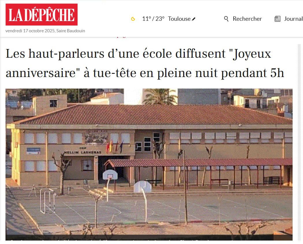 un anniversaire bruyant