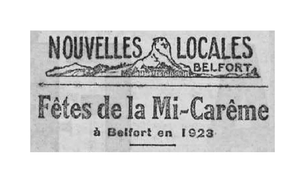 Fêtes de la Mi-carême 1923 à Belfort, le sommaire