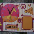 Une pendule pour Nathan et Lilian