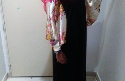 abaya manches en soie