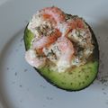 Avocat aux petites crevettes