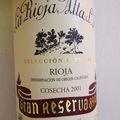 La Rioja Alta 2001 - Seleccion Especial - Gran Reserva 890