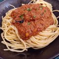 Spaghettis "esprit bolognaise" 