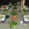  TABLE " LE JARDIN S'INVITE SUR NOTRE TABLE "