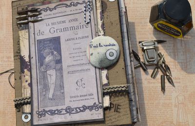 Mini album vintage : leçon de grammaire