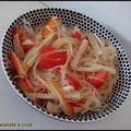 Salade de vermicelles au surimi