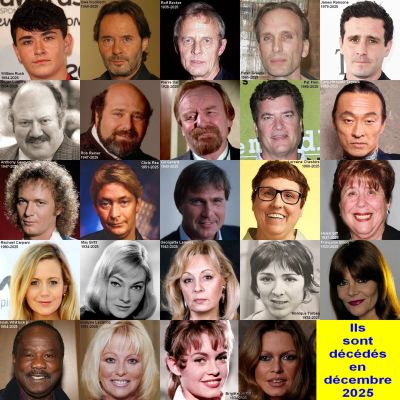 Ils sont décédés en décembre 2025