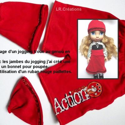 RECYCLAGE D'UN JOGGING TROUE A UN GENOU