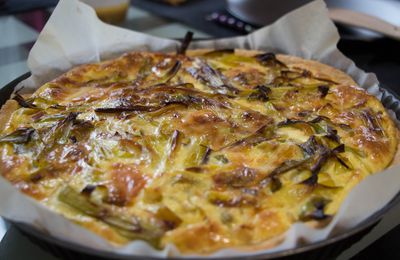 Tarte poireaux/jambon