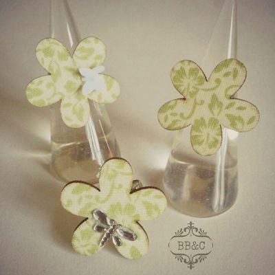 Bagues - 4€50 (h-p)/piéce B.O "Silver Pineapple"