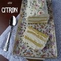 Bûche au Citron non roulée