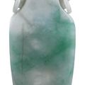 Good Chinese jadeite covered vase, late 19th century