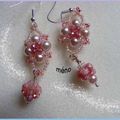 boucles d'oreilles du collier "tresse plate"