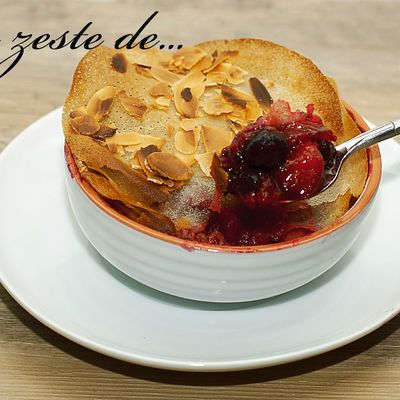 Un zeste de... tourte aux fruits rouges légère