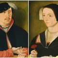 North Netherlandish School, circa 1540. A portrait of a gentleman & A portrait of a lady