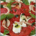 Salade Caprese (mozzarella - tomate - basilic)