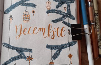 Bullet journal décembre : mode noël activé !