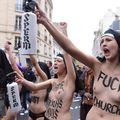 Tribute to  brave FEMEN . Shame on holy joes , and facists!