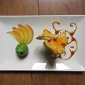 Fleur de courgette farcie aux prunes