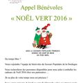 Appel à Bénévoles pour la campagne des Pères Noël Verts 2016
