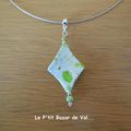 PARURE BIJOUX VERT ANIS