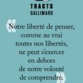 Focus sur "Tracts de crise" aux éditions Gallimard